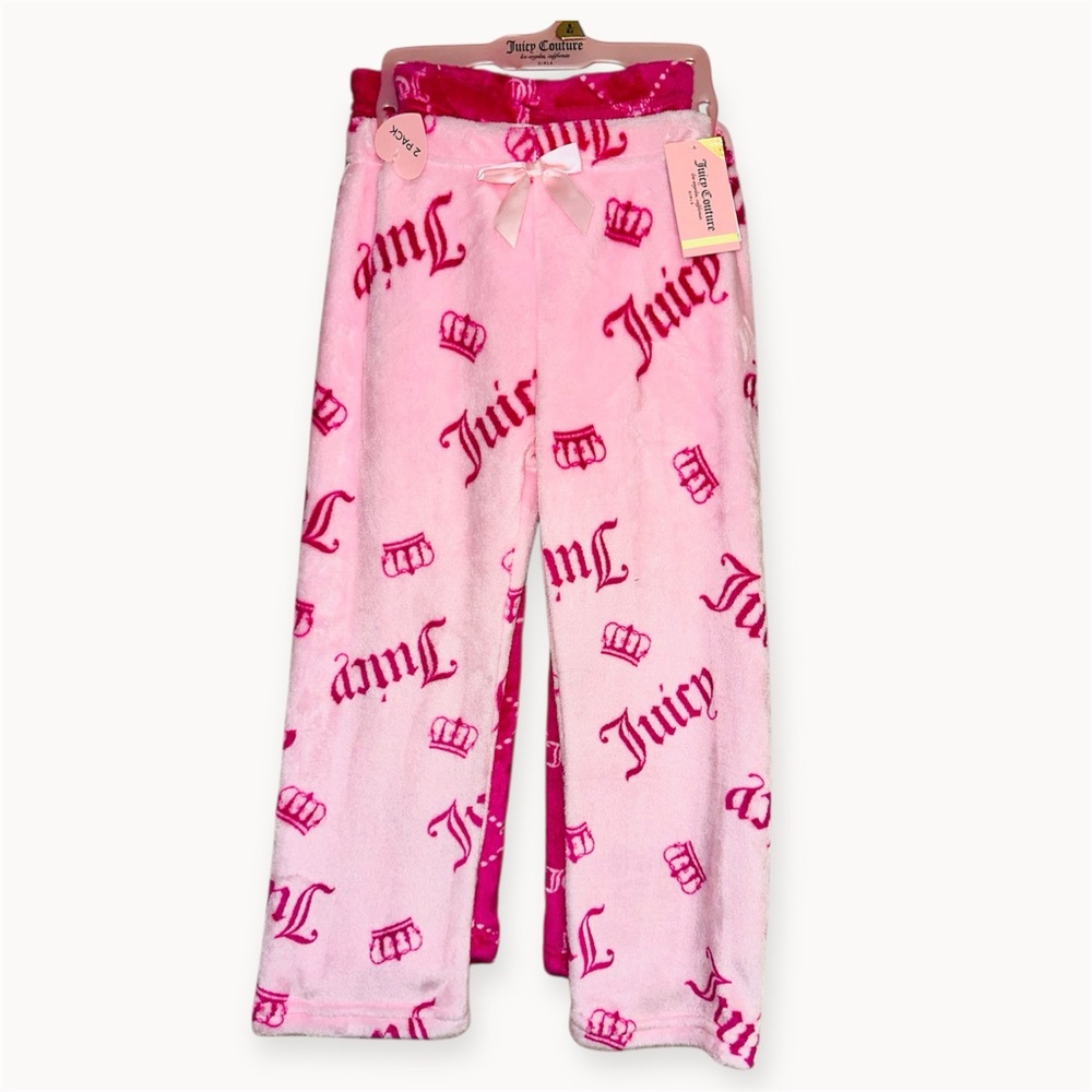 New 2pc Juicy Couture Girls Sleep Pants Set
